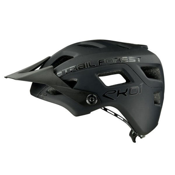Matte Black EKOI MTB Trail Forest Helmet